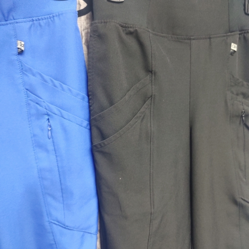 TWO Cuddle Duds Climate Right XS Blue and Black Scrubs Jogger Pants - Picture 6 of 12